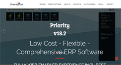 Desktop Screenshot of priorityerp.com